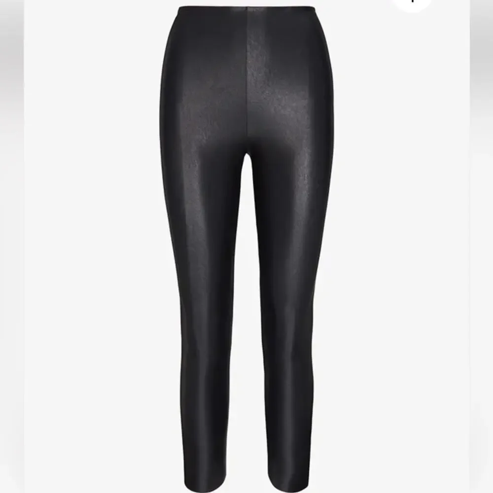 Commando Perfect Control Faux Leather High Rise Moto Legging Pants Size L